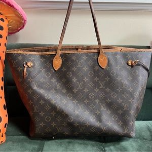 Louis Vuitton Neverfull NM Monogram GM Canvas Tote Bag